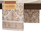 Maison d' Hermine Table Runner 100% Cotton Double Layer Table Runners 72 inches Long for Thanksgiving Christmas Decorations Home Kitchen Dining Party Wedding (Allure, 14.5" x 72")