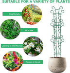 Plant Trellis for Potted Plants 12 Pack Stackable Indoor Outdoor Climbing Houseplant Support with Garden Wire for Pothos Hoya Ivy Flower