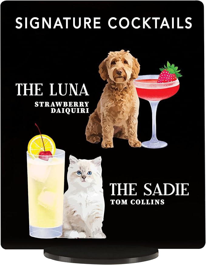 Pet Signature Drink Wedding Signs