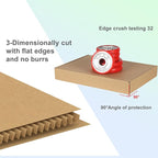 MEBRUDY 4x4x2 Inches Shipping Boxes Pack of 100, Small Corrugated Cardboard Box for Mailing Packing Literature Mailer