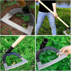DOITOOL Stainless Steel Garden Hoe Tool Hollow Weeding Cultivator for Soil Loosening Planting and Tillage 8.38X5.51 Inches Durable Gardening Hand Tool