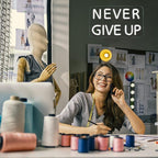 Never Give Up Neon Sign for Wall Decor,Inspire Slogan for Study Room Decoration,Wall Art Lighting As Gifts for Kids or Friends.