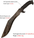 SV Handmade cast Manganese Steel Chopping Blade Sword, Full Tang, Outdoor, Hunting, Camping, Hiking, Survival, with Protective Cover, Multiple Styles to Choose from