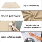 Beige Backdrop for Photography 6x9ft Zoom Screen Meeting, Game Live Studio Shooting Props High Density Fabric