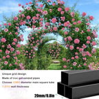 Garden Arbor, Metal Wedding Arch for Ceremony Party, Garden Trellis for Climbing Plants Outdoor, Wide 55" 71" 87" 103" 118" 134" Garden Arch Stand for Garden, Backyard, Lawn(Green,55" x 91" x 16")