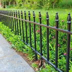 Thealyn 18"H x 22"W Decorative Metal Garden Border Fence, 5 Panels, 9.17Ft