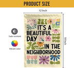 MAIANEY [12"x18"] It’s a Beautiful Day in the Garden Flag – Happy Outdoor Yard Banner, Double-Sided Garden Flag for Spring & Summer Decor, Double Sided, Seasonal Decoration, Farmhouse