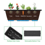 ETELI Vertical Garden Planter 3 Tier Vertical Raised Garden Bed with 6 Garden Planter Boxes Elevated Raised Bed with Drainage Holes Outdoor Standing Garden Planter for Herbs Flowers Vegetables, Black