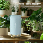 Portable Mini Humidifier, Small Cool Mist Humidifiers 350ml Quiet USB Personal Desktop Air Humidifier for Bedroom Home Plants Car Baby indoor Office with 2 Mist Modes & Auto Shut-off（Blue）