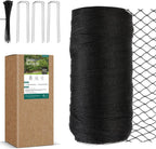 Bird Netting for Garden, Fetanten 26 x 50 FT Netting for Garden Protection Vegetables Fruit Trees Blueberry from Birds Deer Poultry, Heavy Duty Woven Mesh Net Animal Fencing with Ties and Staples