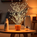 33in Birch Light Tree with 180 LED Lights, Twinkling Lighted Tree with Timer, Adjustable Branches Birch Branches for Indoor Decoration, Living Room, Table Décor