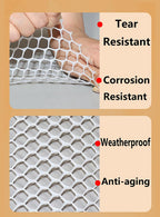 XIFENG Plastic Chicken Wire Mesh Fence Roll, Plastic Fencing Poultry Fencing Netting for Garden Fencing Farm Cats Dogs Rabbit Snake Animal Barrier(Size:0.47''mesh-33'L x 3.3'W Roll,Color:Black)