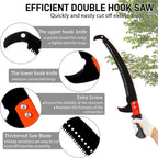 Outvita 7-24FT Telescoping Pruning Pole for Tree Trimming, Manual Pole Saws for Tree Trimmer with Telescopic Extension Pole