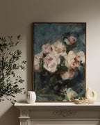 InSimSea Framed Wall Art for Living Room Flower Wall Pictres Roses Vintage Botanical Prints Floral Paintings Art Wall Decor Aesthetic Room Decor Canvas Prints for Bedroom Office Decor 24x36in