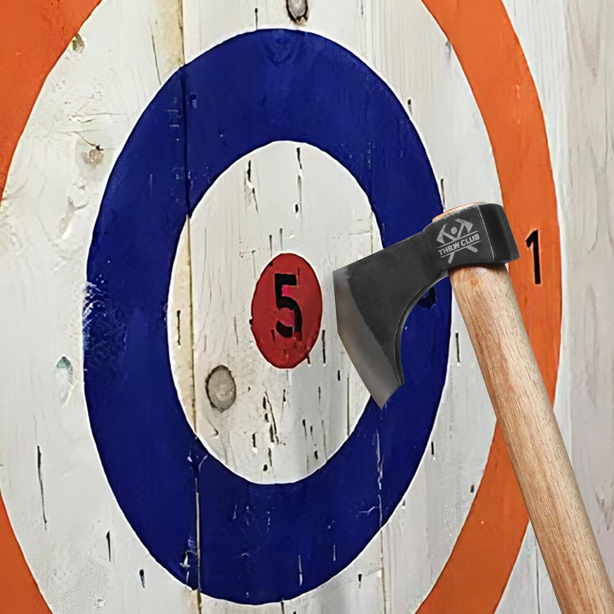 Throwing Axe Set, 3 Pack 18.9" Throwing Axes and Tomahawks with 1065 High Carbon Steel & Hickory Wooden Handle, Perfect for Axe Throwiing Game, Competition and Recreation, Gift for Men