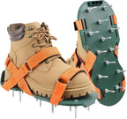 Lawn Aerator Shoes for Grass, Lawn Aeration Shoes with Adjustable Hook Loop Straps and Heavy Duty Spike, Soil Aerator Tool for Aerating Patio Yard Garden
