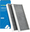 PHILTOP Cabin Air Filter, Replacement for CP388, CF10388, Armada(2005-2015), Titan(2004-2015), NV2500(2012-2014), NV3500(2012-2014), QX56(2004-2010), ACF010, Includes Activated Carbon, Pack of 2