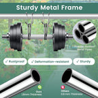 Goplus Lawn Leveling Rake, 46" x 10" Heavy Duty Level Lawn Tool w/ Ergonomic Handle for Soil, Effort-Saving Landscape Rake for Garden, Backyard, Golf Course, Farm, Pasture, Silver