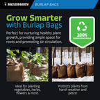 Sandbaggy Burlap Bags Large 24" x 40" - Potato Sack Race Bags for Kids & Adults | Perfect Birthday Party Game | Shrub & Plant Frost Protection - Food Grade (Pack of 20)