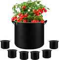 6-Pack 5 Gallon Grow Bags - 300G Heavy Duty Aeration Fabric Pots with Handles,Thickened Nonwoven Planter Bags for Vegetables Flowers Fruits