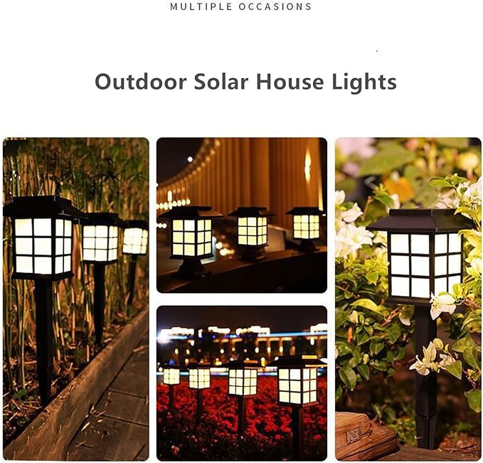 Solar Outdoor Garden Lawn Landscape Lights 6 Pack Waterproof, Outside LED Decorative Lights Landscape Lighting for Yard Patio Driveway Garden (Purple)