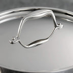 Tramontina Signature Tri-Ply Clad Stainless Steel 5-Quart Dutch Oven Pot with Lid, Induction-Ready, Dishwasher-Safe, NSF-Certified, Made in Brazil