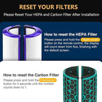TP04 Replacement Filter for Dyson HP04 TP04 DP04 TP05 DP05 Air Purifi-er Sealed Two Stage 360° Pure Cool Fan Combi Glass HEPA Filter & Activated Carbon Filter (Not for HP07,TP01,TP02,TP07,HP09)