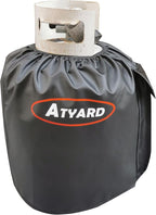 ATYARD Heavy Duty Propane Tank Cover Fits Standard 20 lb Tank Cylinder, UV and Weather Resistant , with Storage Pocket Black