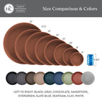 The HC Companies Flower Pot Saucers - Plastic Plant Saucer for Outdoors & Indoors - Traditional Design Plant Pot Trays for Water Drainage - Durable & Stylish Round Plant Tray (16-inch Black)