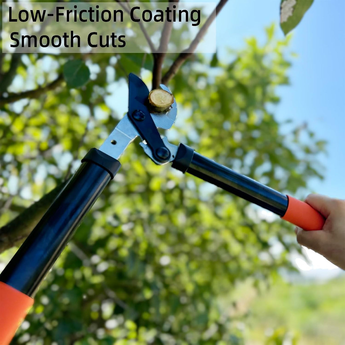 Loppers Tree Trimmer Branch Cutter with Powerful Gear Action, Super Pruner Tree Clippers Tree Pruner, Chops Thick Branches Ease, Sharp Steel Blade with 1.3 Inch Cutting Capacity(15 Inch)