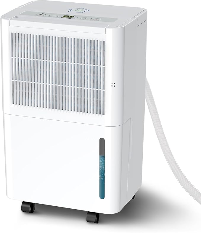2,500 Sq.Ft Dehumidifier with Drain Hose, 30 Pints Dehumidifiers for Basement Bedroom Bathroom Large Room Home – Smart Humidity Control, 3 Modes, Dry Clothes, 24H-Timer, Auto Defrost