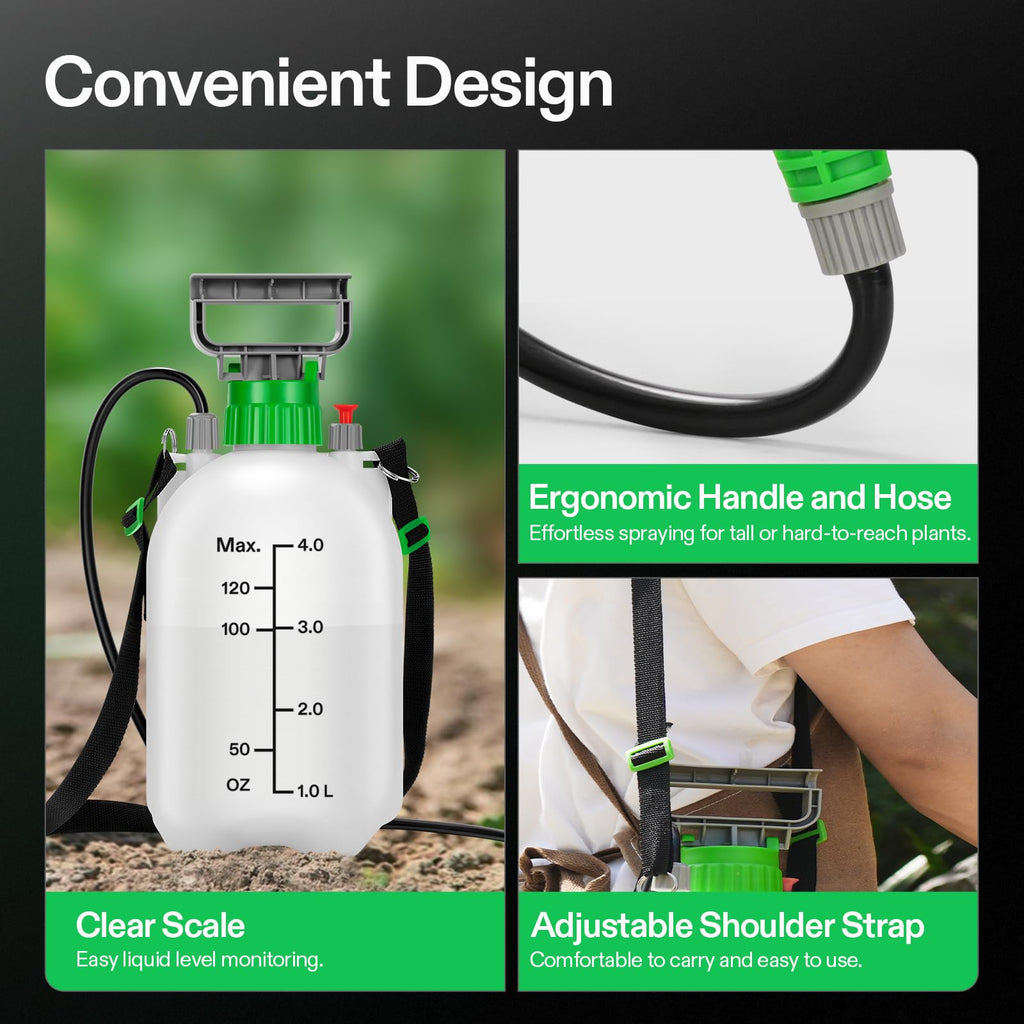 VIVOSUN 1 Gal/4L Pump Sprayer, Garden Water Sprayer
