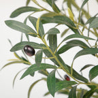 Tall Faux Olive Tree，8ft（96in） Realistic Potted Silk Artificial Olive Tree， Fake Olive Trees Indoor with Green Leaves and Big Fruits for Home Office Living Room Stairs Patio Decor.