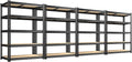 REIBII 2020LBS Storage Shelves 5 Tier Garage Shelving Heavy Duty Adjustable Garage Shelves, Utility Rack Shelf, Shelving Units for Storage Warehouse Pantry Closet, 35.5" W x 11.9" D x 72" H, 4 Pack