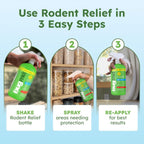 BugMD Peppermint Oil Spray for Rodents - 16oz Mouse Repellent & Rodent Repellent Spray, Natural Mice Repellent with Cinnamon, Clove, and Rosemary Oils - Safe Indoor & Outdoor Use