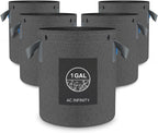 AC Infinity Heavy Duty Fabric Pots, 1 Gallon Aeration Reusable Grow Bags 5-Pack with 500G Thick Nonwoven Fabric and Multi-Purpose Rings, for Low Stress Plant Training Fruits, Vegetables, and Flowers