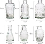 12 Pcs Bud Vase Set, Vases for Centerpieces, Cute Glass Bud Vases in Bulk, Small Vases for Flowers, Mini Vase Set for Wedding Decorations, Home Table Flower Décor