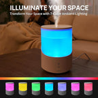 Humidifier for Bedroom, 2.5L Cool Mist Humidifier with Essential Oils Diffuser and Nightlight, Top Fill Humidifiers for Home, Auto Shut-off