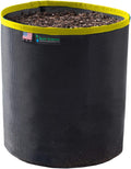 Grow Bag 1 Gallon, Planting Pots - Colorful Plant Grow Bags Pots Gardening Vegetable - Air Pruning Mesh Fabric Plant Container - (Black/Yellow)