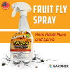 Gardner FW-590T Fruit Fly & Gnat Spray, 22 oz – All-Natural, Pet-Safe Indoor Bug Killer