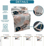 Modern Boho Cotton Linen Table Runner for Dining Kitchen, Wedding Outdoor Party Tablerunners Decoration, Abstract Bohemian Tropical Palm Leaf Dresser Scarf Coffee Tablecloth Runners 13x72 Inches