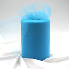 Turquoise Tulle Fabric Roll 6 Inch X 300 FT (100 Yards) Matte Tulle Ribbon Netting Mesh Spool for DIY Tutu Skirt Wedding Bow Gift Wrapping Baby Shower Christmas Party Halloween Decorations