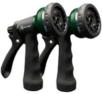 AUTOMAN Garden Hose Nozzle 2PK, ABS Water Spray Nozzle with 7 Adjustable Patterns, Slip Resistant for Watering Plants, Lawn, Garden, Washing Cars, Cleaning, Showering Pets & Outdoor Fun