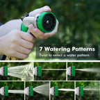 RESTMO Garden Hose Nozzle, Heavy Duty Metal Water Hose Nozzle with 7 Adjustable Spray Patterns, High Pressure Hand Sprayer with Flow Control for Watering Plants & Lawns, Washing Cars & Pets