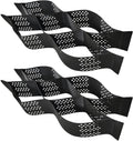Ground Grid Black Base Grid, Durable Ground Reinforcement for Gardens Yards Pathways Slopes, Parking Landscaping (40x4Ft x 2Inch)