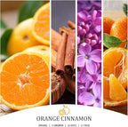Orange Cinnamon Candle, Fall Scented Candles, Large 30oz Natural Soy Candles, 4-Wick 80 Hour Burn Time, Holiday Candle Gifts for Home Decor