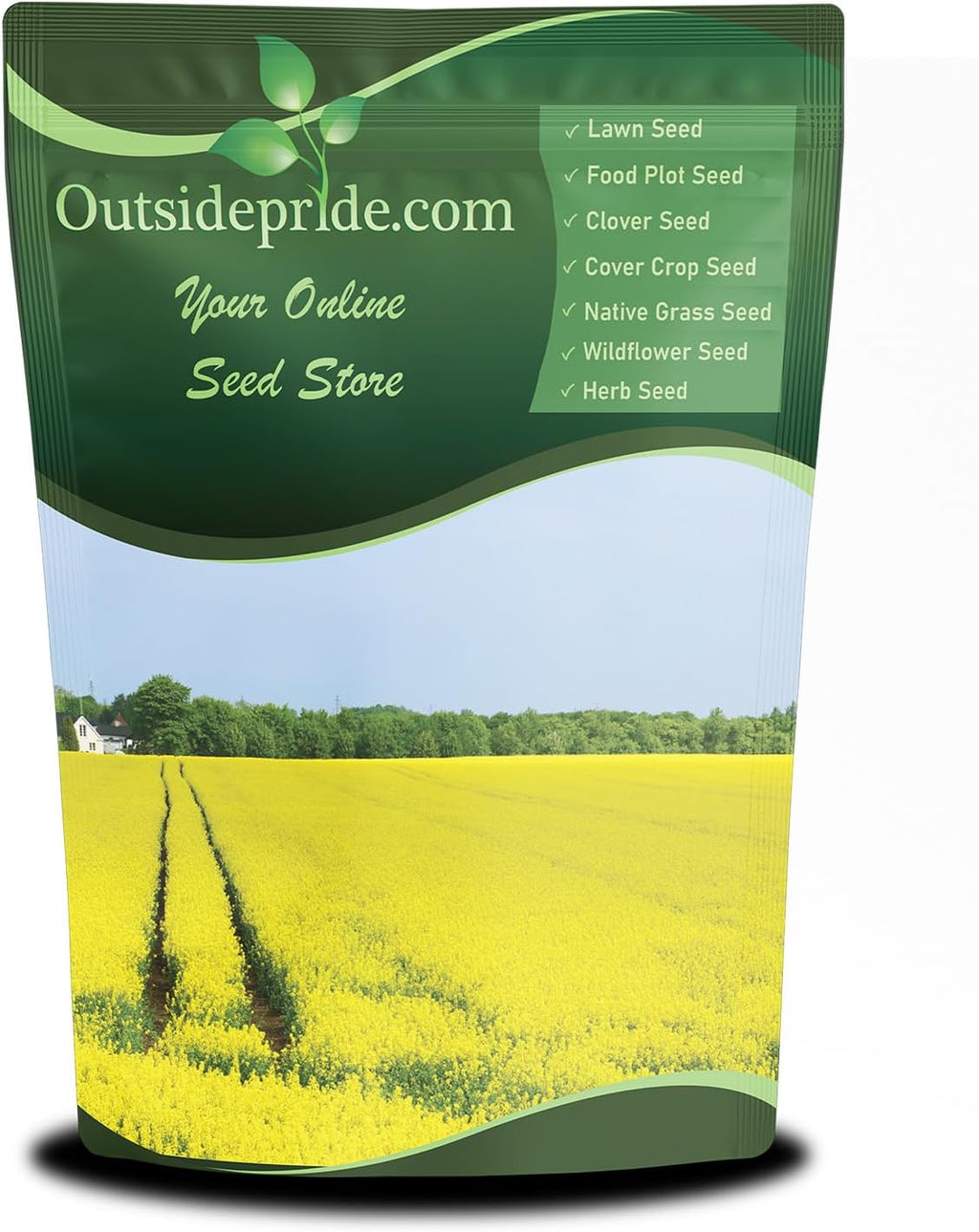 Outsidepride Trophy Forage Rape Seed - 10 Lbs Heat, Cold & Drought-Tolerant Brassica Food Plot Seed, Ideal for for Deer & Livestock Grazing, Fall Planting, Soil Improvement, & Erosion Control
