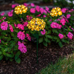 Solar LED Metal Flower Stake Light - Perfect for Your Garden, Patio, Walkway, or Outdoor Living Area - Includes 1 Flower Light