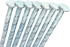 50/100/150 Pack 6" Solid Galvanized Non-Rust Metal Garden Stakes Spiral Landscape Edging Anchors for Paver Edging, Gardening, House Construction, etc (150)