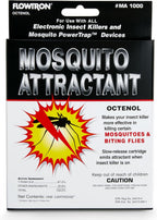 Flowtron MA-1000 Octenol Mosquito Attractant Cartridge, Compatible with BK-15, BK-40, BK-80, MC-9000, FC-8800-3 Pack